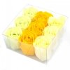 Soap Flower Heart Box - Spring Roses, 9 pcs